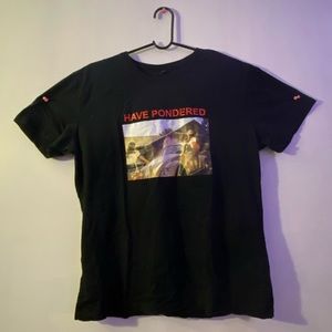 Figure and Letter Graphic Tee